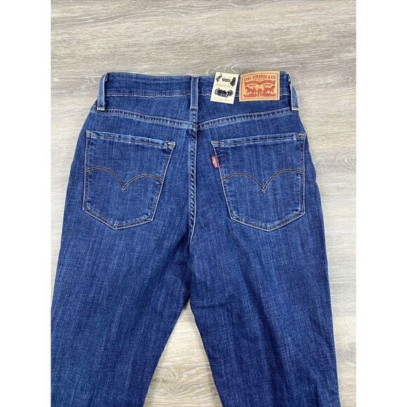 NWT Levi's 721 Womens 26 -High Rise Skinny Jeans Blue Denim Pants NEW‎ WITH TAGS - Picture 12 of 13